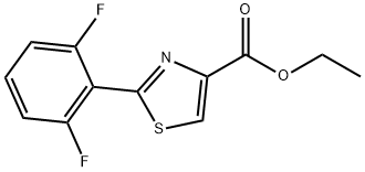 ethyl 2-(2,6-difluorophenyl)thiazole-4-carboxylate 구조식 이미지