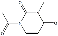 1-Acetyl-3-Methyluracil 구조식 이미지