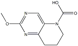 2-Methoxy-7,8-dihydro-6H-pyrido[3,2-d]pyriMidine-5-carboxylic acid 구조식 이미지
