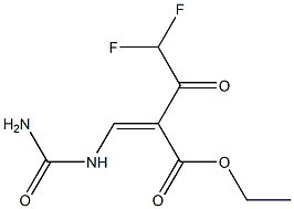 (Z)-ethyl 4,4-difluoro-3-oxo-2-(ureidoMethylene)butanoate Structure