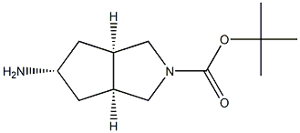 (3aS,5r,6aR)-tert-butyl 5-aMino-hexahydrocyclopenta[c]pyrrole-2(1H)-carboxylate Structure