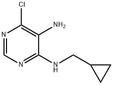 6-클로로-N4-사이클로프로필메틸-피리미딘-4,5-디아민 구조식 이미지