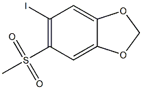 5-iodo-6-(Methylsulfonyl)benzo[d][1,3]dioxole Structure