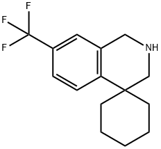 7'-(trifluoroMethyl)-2',3'-dihydro-1'H-spiro[cyclohexane-1,4'-isoquinoline] 구조식 이미지