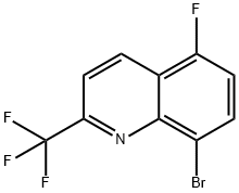 8-broMo-5-fluoro-2-(trifluoroMethyl)quinoline Structure