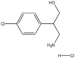 3-(4-CHLOROPHENYL)-DL-BETA-ALANINOL HCL 구조식 이미지