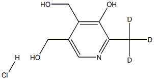 Pyridoxine-d3 HCl Structure