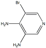 5-bromopyridine-3,4-diamine 구조식 이미지