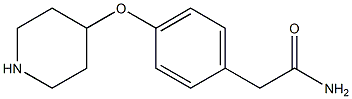 2-[4-(4-PIPERIDINYLOXY)PHENYL]ACETAMIDE 구조식 이미지