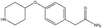 2-[4-(4-PIPERIDINYLOXY)PHENYL]ACETAMIDE Structure