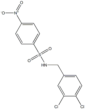 N-(3,4-dichlorobenzyl)-4-nitrobenzenesulfonamide Structure