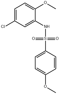 N-(5-chloro-2-methoxyphenyl)-4-methoxybenzenesulfonamide 구조식 이미지