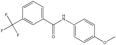 N-(4-methoxyphenyl)-3-(trifluoromethyl)benzamide 구조식 이미지