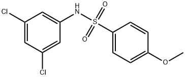 N-(3,5-dichlorophenyl)-4-methoxybenzenesulfonamide 구조식 이미지