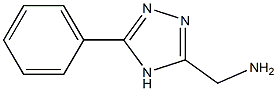 (5-phenyl-4H-1,2,4-triazol-3-yl)methanamine 구조식 이미지