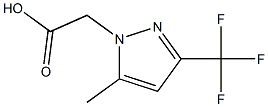 2-(5-methyl-3-(trifluoromethyl)-1H-pyrazol-1-yl)aceticacid Structure