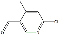 6-chloro-4-methylnicotinaldehyde 구조식 이미지