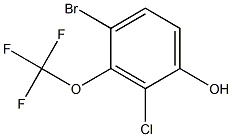 2-chloro-4-broMotrifluoroMethoxylphenol Structure