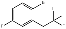 1-Bromo-4-fluoro-2-(2,2,2-trifluoroethyl)benzene 구조식 이미지