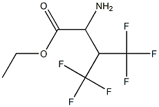 Ethyl 2-amino-4,4,4-trifluoro-3-(trifluoromethyl) butyrate 구조식 이미지