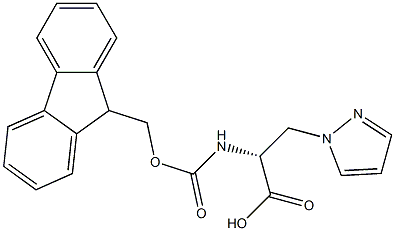 FMoc-3-(1-Pyrazolyl)-D-alanine 구조식 이미지