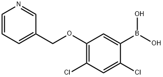 2,4-Dichloro-5-(pyridin-3-ylmethoxy)phenylboronic acid Structure