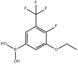 3-Ethoxy-4-fluoro-5-(trifluoromethyl)phenylboronic acid 구조식 이미지