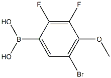 5-Bromo-2,3-difluoro-4-methoxyphenylboronic acid Structure