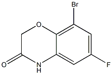 8-Bromo-6-fluoro-2,4-dihydro-1,4-benzoxazin-3-one 구조식 이미지