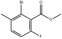 Methyl 2-broMo-6-fluoro-3-Methylbenzoate 구조식 이미지