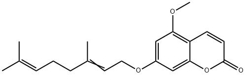 7-Geranyloxy-5-MethoxycouMarin 구조식 이미지