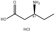 (S)-3-aMinopentanoic acid hydrochloride Structure