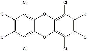 Octachlorodibenzo-p-dioxin 50 μg/mL in Toluene 구조식 이미지