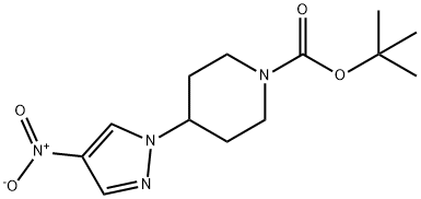 4-(4-Nitro-pyrazol-1-yl)-piperidine-1-carboxylic acid tert-butyl ester Structure