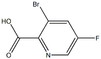 3-BroMo-5-fluoropyridin-2-carboxylic acid 구조식 이미지