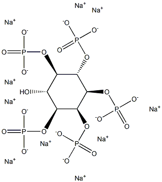 D-myo-Inositol-1,2,3,5,6-pentaphosphate (sodium salt) Structure