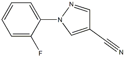 1-(2-fluorophenyl)-1H-pyrazole-4-carbonitrile 구조식 이미지