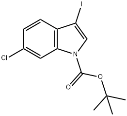 1-Boc-6-chloro-3-iodo-1H-indole Structure