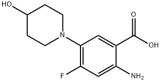 2-aMino-4-fluoro-5-(4-hydroxypiperidin-1-yl)benzoic acid 구조식 이미지