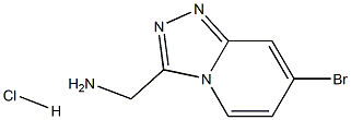 (7-broMo-[1,2,4]triazolo[4,3-a]pyridin-3-yl)MethanaMine.HCl Structure