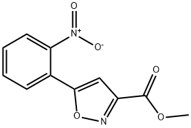 Methyl 5-(2-Nitrophenyl)isoxazole-3-carboxylate 구조식 이미지