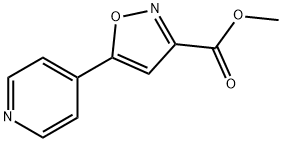 Methyl 5-(4-Pyridyl)isoxazole-3-carboxylate 구조식 이미지