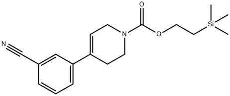 2-(triMethylsilyl)ethyl 4-(3-cyanophenyl)-5,6-dihydropyridine-1(2H)-carboxylate Structure