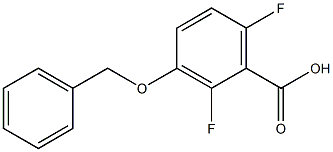 3-(benzyloxy)-2,6-difluorobenzoic acid Structure