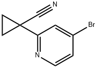 1-(4-broMopyridin-2-yl)cyclopropanecarbonitrile Structure