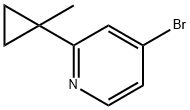 4-broMo-2-(1-메틸사이클로프로필)피리딘 구조식 이미지