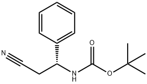 (R)-tert-butyl (2-cyano-1-phenylethyl)carbaMate Structure