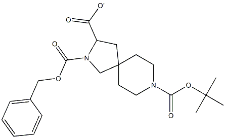 2-((benzyloxy)carbonyl)-8-(tert-butoxycarbonyl)-2,8-diazaspiro[4.5]decane-3-carboxylate 구조식 이미지