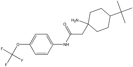 2-(1-aMino-4-(tert-butyl)cyclohexyl)-N-(4-(trifluoroMethoxy)phenyl)acetaMide Structure