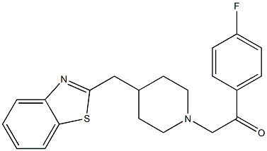 2-(4-(benzo[d]thiazol-2-ylMethyl)piperidin-1-yl)-1-(4-fluorophenyl)ethanone Structure